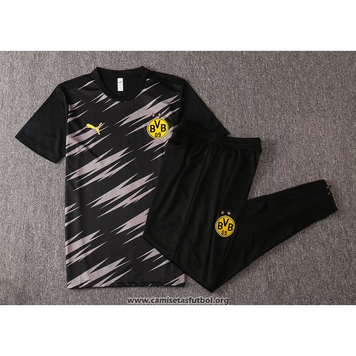 Chandal del Borussia Dortmund Manga Corta 2020/2021 Negro